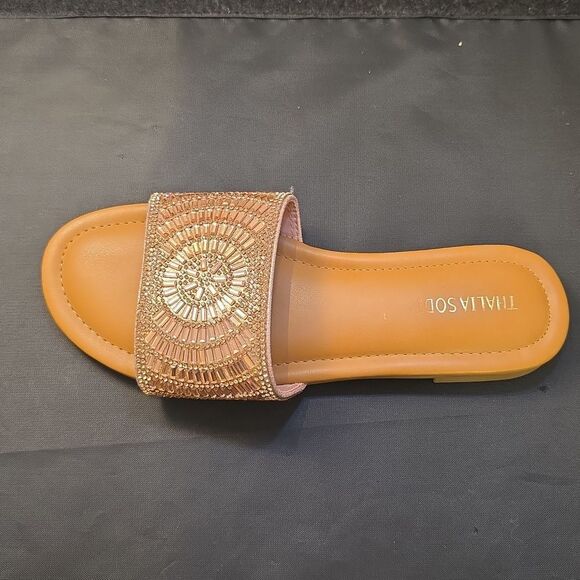 BRAND NEW THALIA SODI RHINESTONE EMBELLISHEDE WOMEN'S SLIDER G1 - Picture 16 of 16